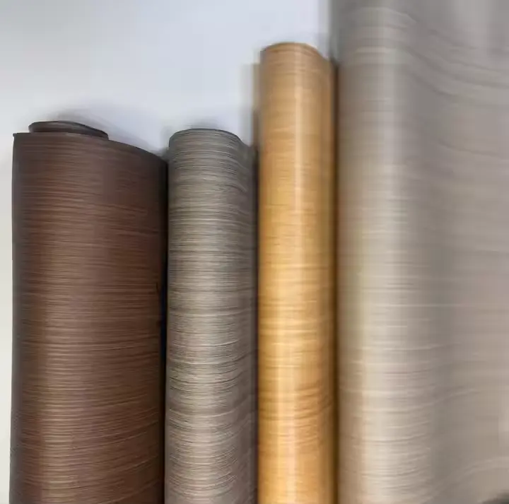 Film decorativo in PVC Woodgrain Colore in PVC per porta