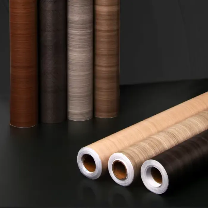 Rotolo di film decorativo in legno in PVC